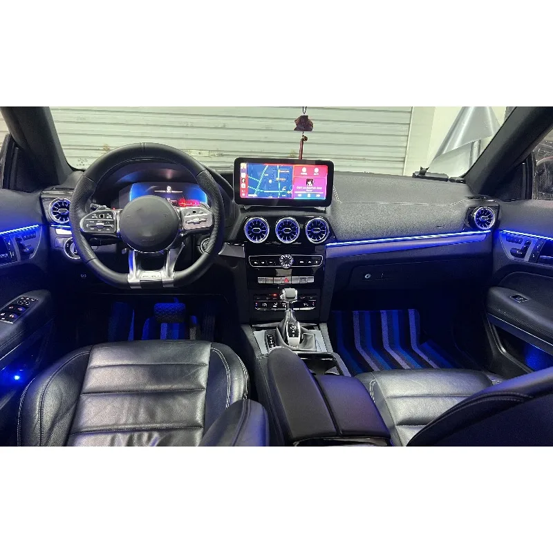 W207 Coupe Cabriolet Air Vent LED Lamp, Multicolor Interior Ambient Light Kit Fit 2009-2016 Two Door Car Interior Upgrade Parts