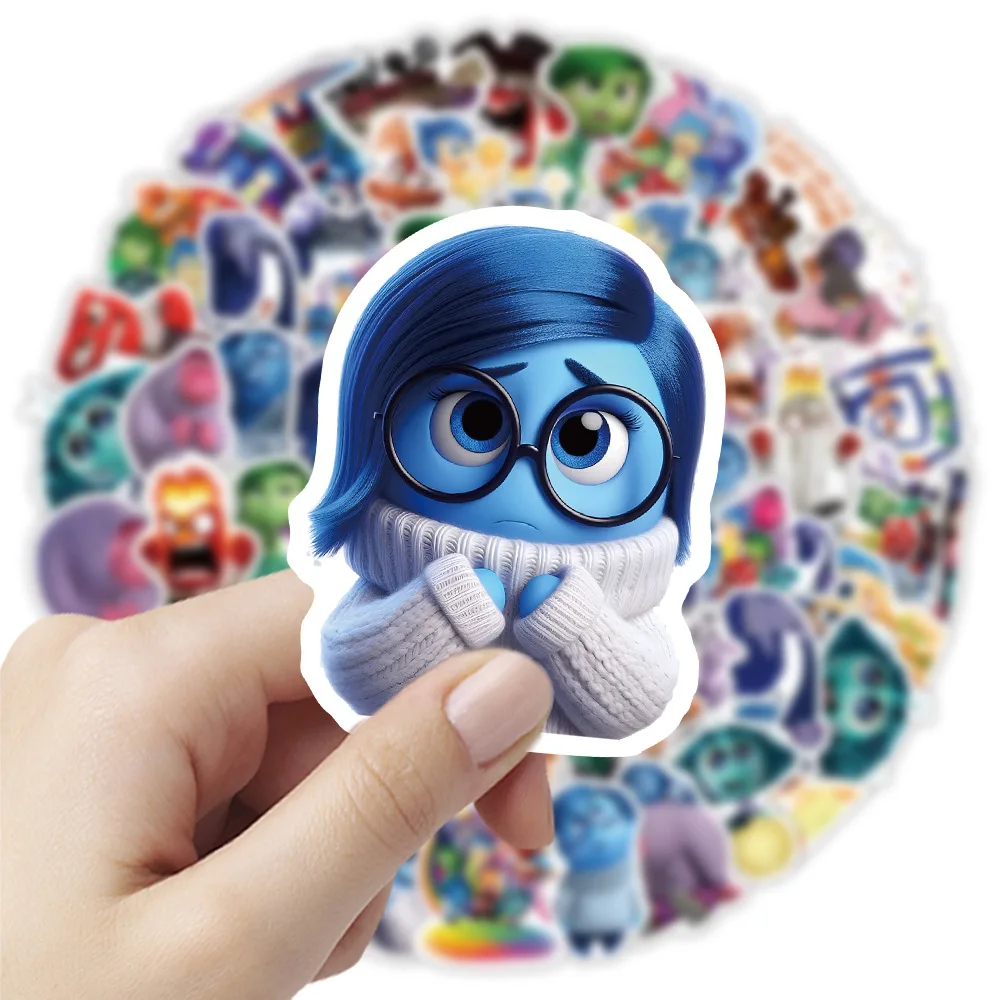 10/30/60PCS New Disney Cartoon Inside Out Stickers Cute Decals Kids Toys DIY Waterproof Phone Fridge Laptop Luggage Guitar Bike