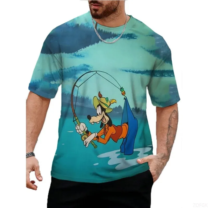 

Summer Cartoon High Flying Puppy Fun Print Round Neck Casual Retro Short Sleeved Children's Cartoon Daily T-shirt