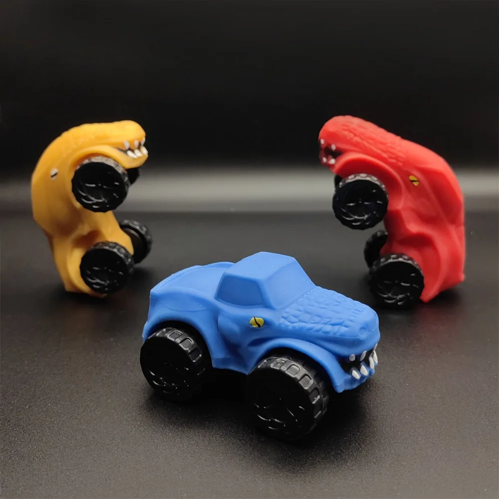 Car Model Toy Stretchable Sliding Car Four Wheeled Sliding Squeezable Car Playable Cartoon Transforming Toy Car Birthday Gift