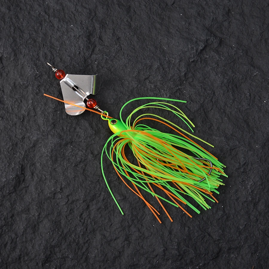 6pcs Chatterbait Artificial Bait Skirts Weedless Buzzbait Wobbler For Bass Pike Rotating Compound Spinnerbait Fishing Lures Set - view 6