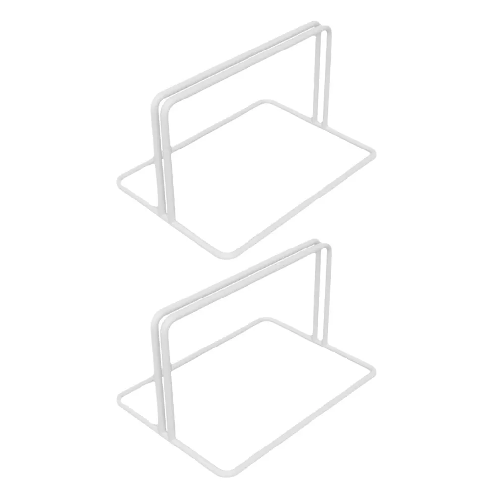 2Pcs Refrigerator Iron Divider Bases Heavy Duty Freezer Base Stable Wide Organizer Shelf for Household Closet Base