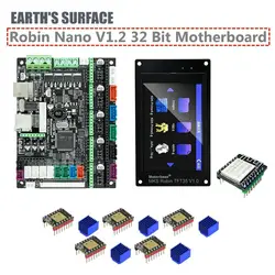 ES-3D Printer Parts Makerbase Control Board MKS Robin Nano V1.2 32 Bit Motherboard Support Marlin2.0 TFT35 3.5 Inch Touch Screen