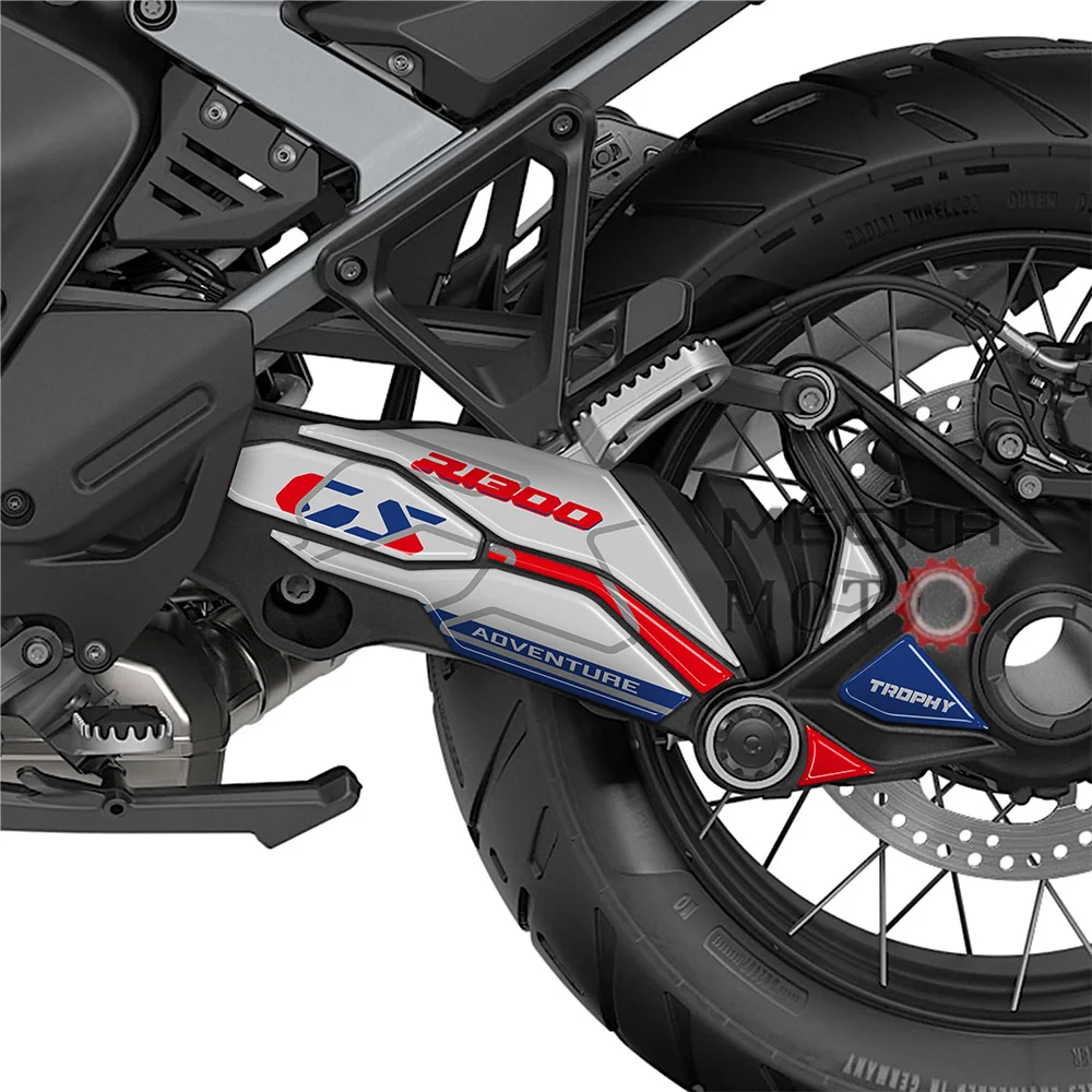 For BMW R 1300 GS Adventure 2025 Option 719 Triple Black 3D Sticker Rear Transmission Protection Sticker