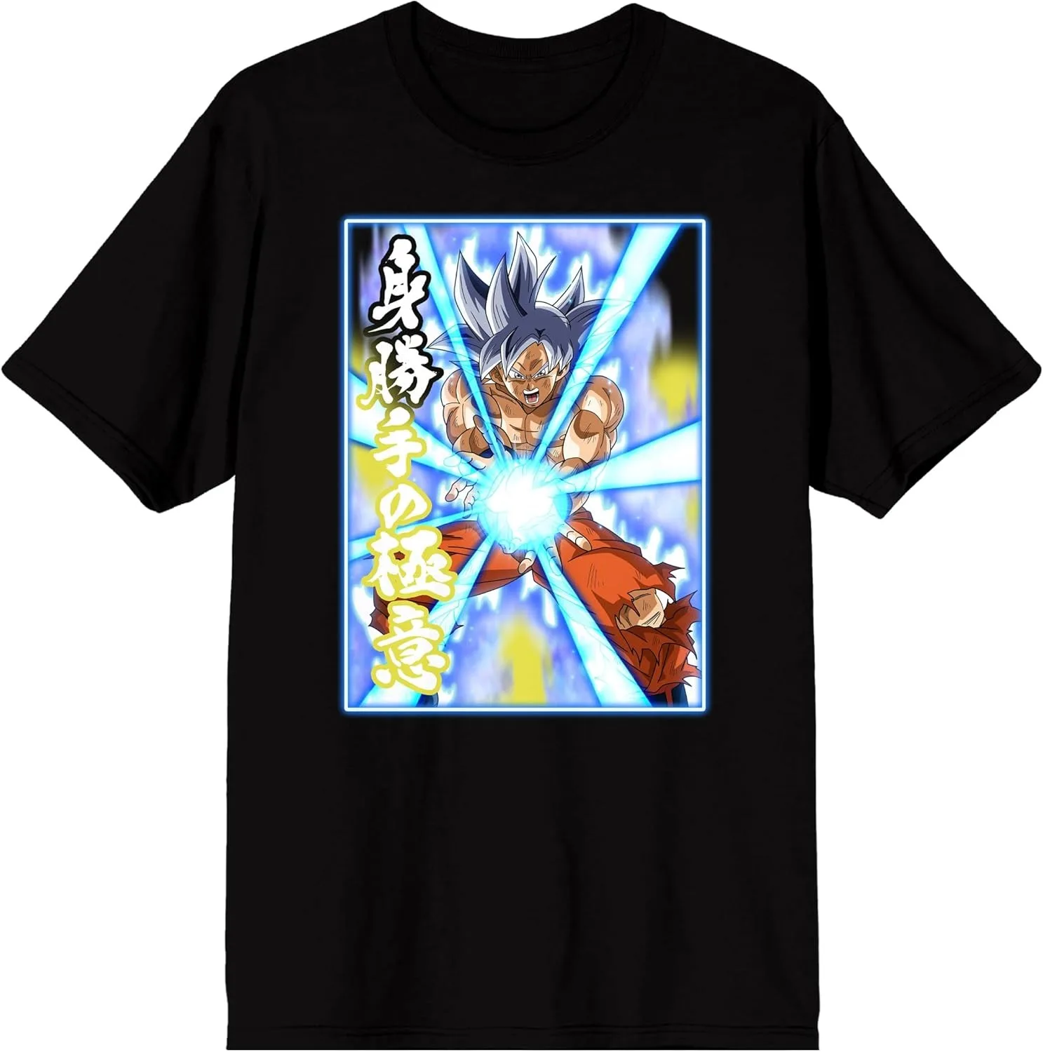 2026 Sommer Dragon Ball Super 100% Baumwolle Herren T-Shirt UI Goku Ultra Instinct Kamehameha Aufdruck Top, Unisex & Familien-Partnerlook