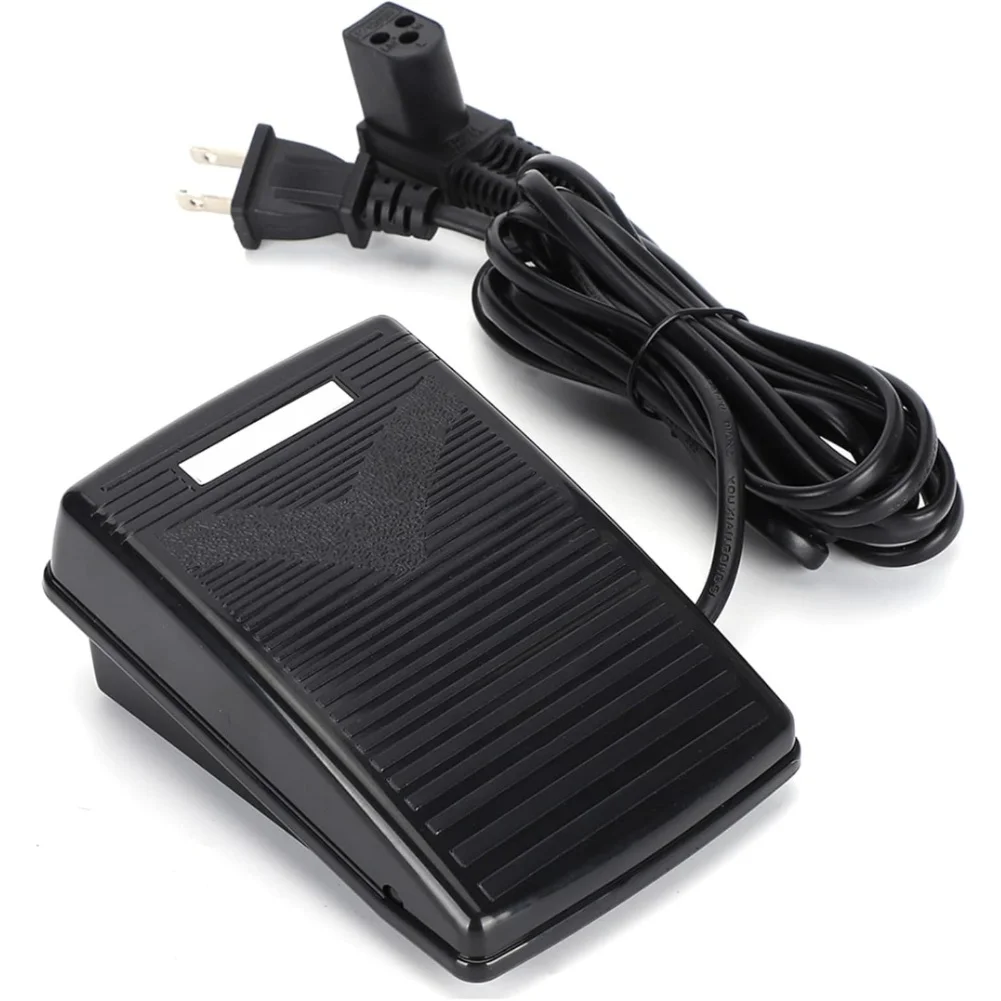Power Cord Switch Sewing Machine Pedal Heat Resistant Operation Stepless Speed Adjustment User-Friendly Design