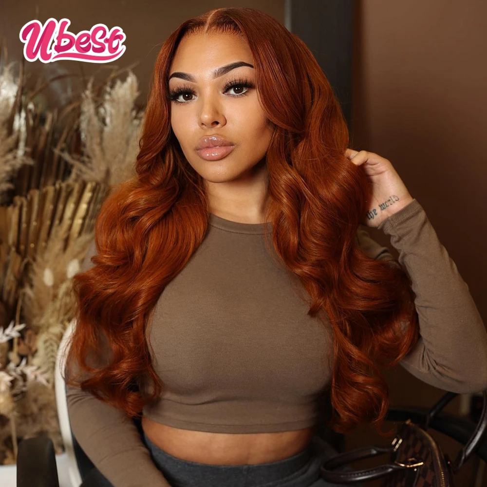 30 Inch 13x6 Brown Color Body Wave Lace Front Human Hair Wigs For Black Women Hair Lace Frontal Wig 30 Inch 13x4 Closure Wig