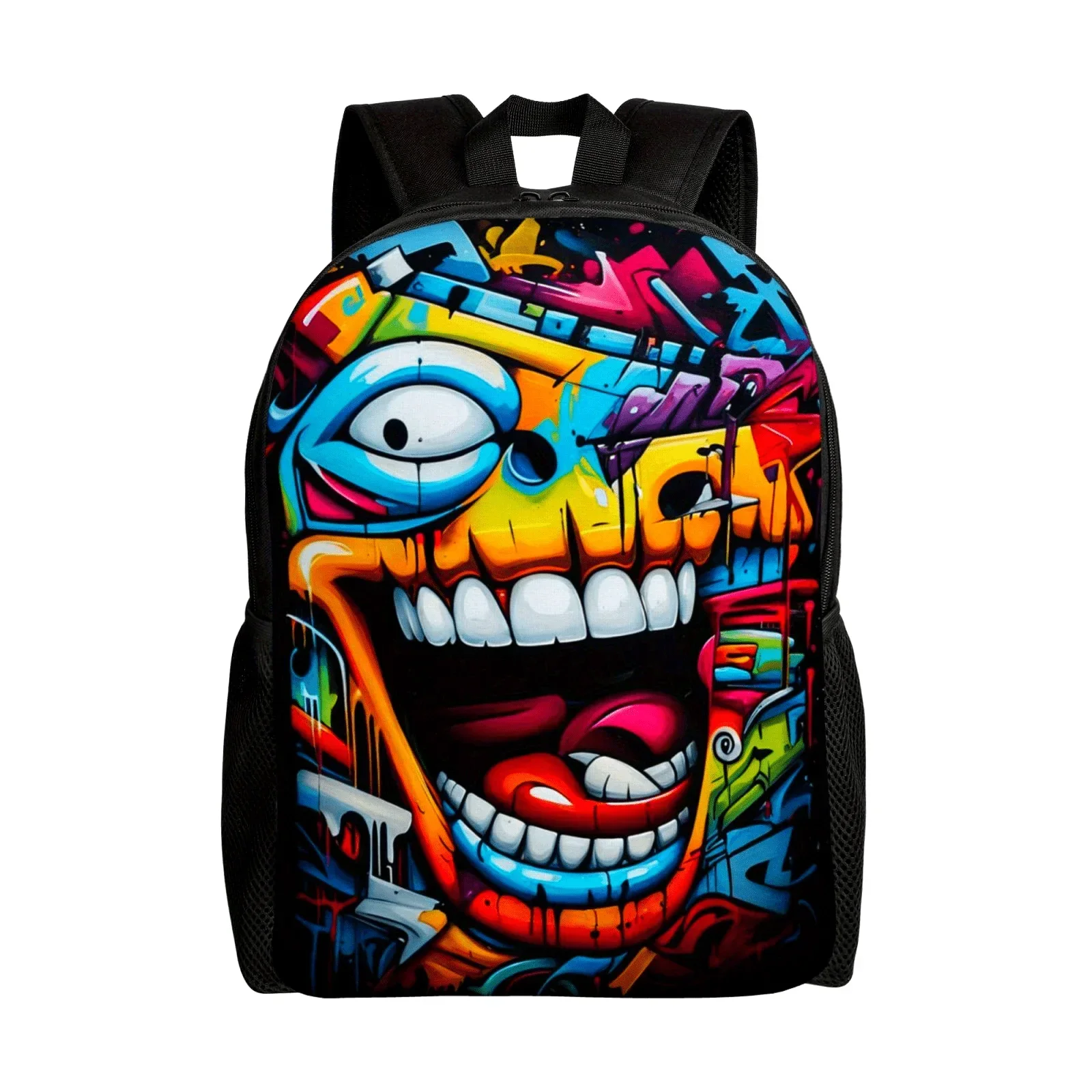 Custom Bag Lightweight Cartoon-Themed Backpack - Versatile Laptop & Travel Daypack With Adjustable Straps, Durable Polyester, Zi