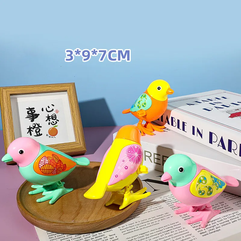 

Funny Wind Up Toy Children's Cartoon Winding Creative Jumping Magpie Peacock Pigeon Dinosaur Puzzle Animal Baby Toddler Gift