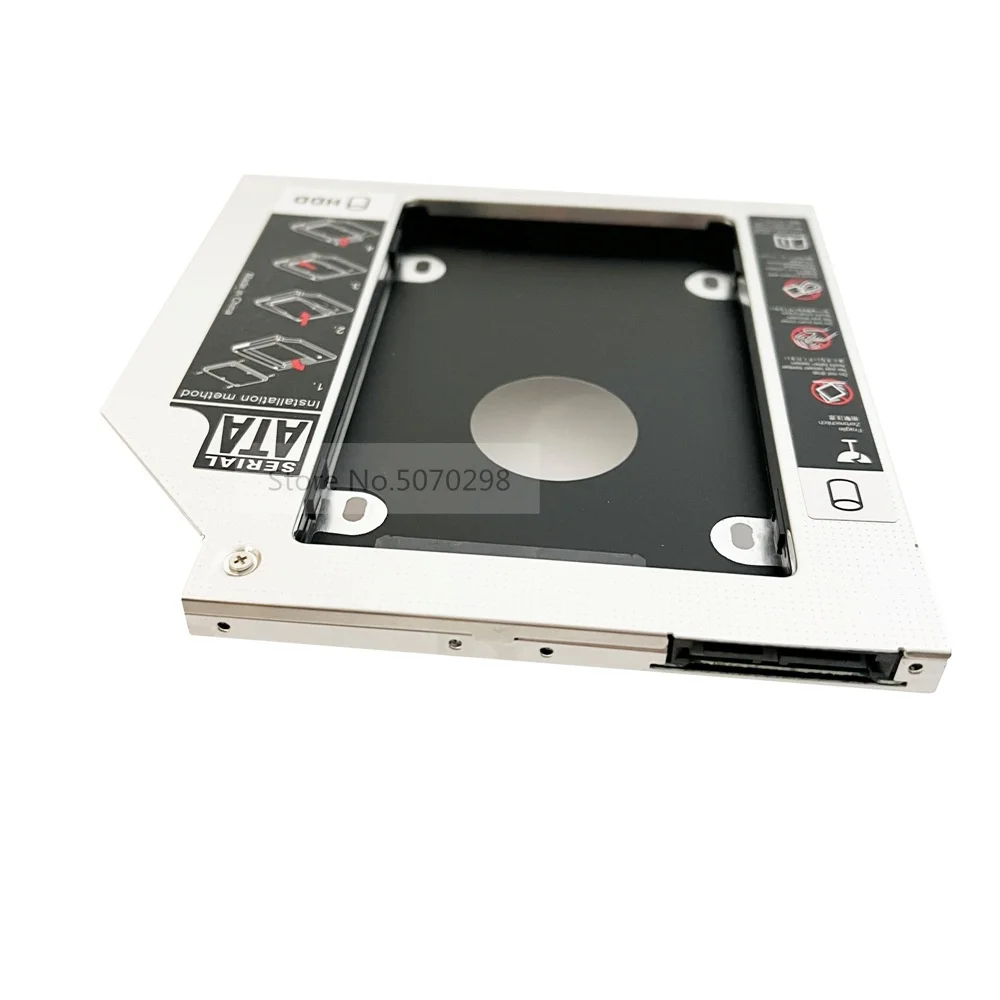 

SATA 9.5mm 2nd HDD SSD Hard Drive Optical Caddy Frame Enclosure for Sony Vaio VPCZ13M9E VPCS12A7R UJ242/252/262/272 VPCSE2MFY