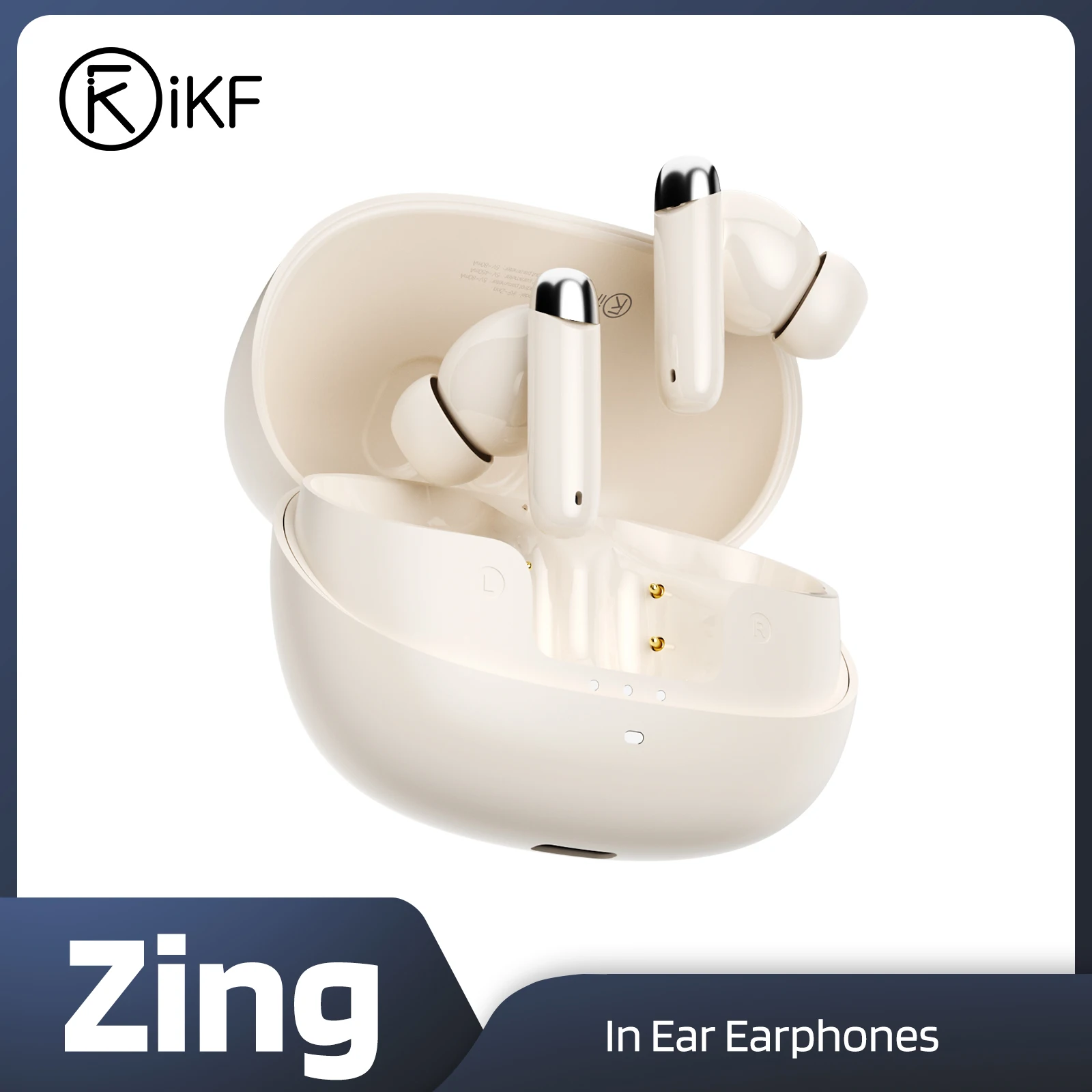 iKF-Zing In-Ear Earphone Bluetooth Earphones ANC Active Noise Cancellation Headphones with 6 Mic HiFi Sound 36 Hours Playtime