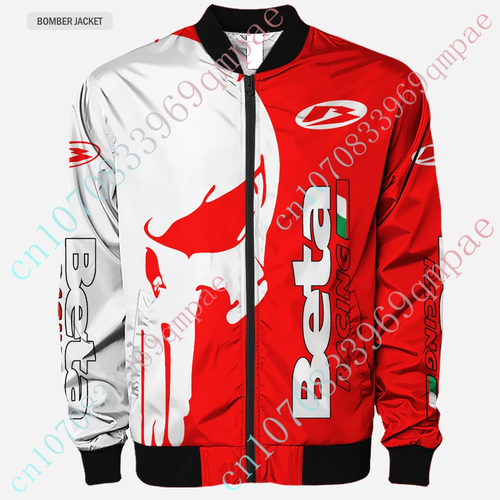 Beta Thick Coats Harajuku Parkas Windbreaker Jackets For Men's Clothing Techwear Baseball Uniform Bomber Jacket Custom Logo