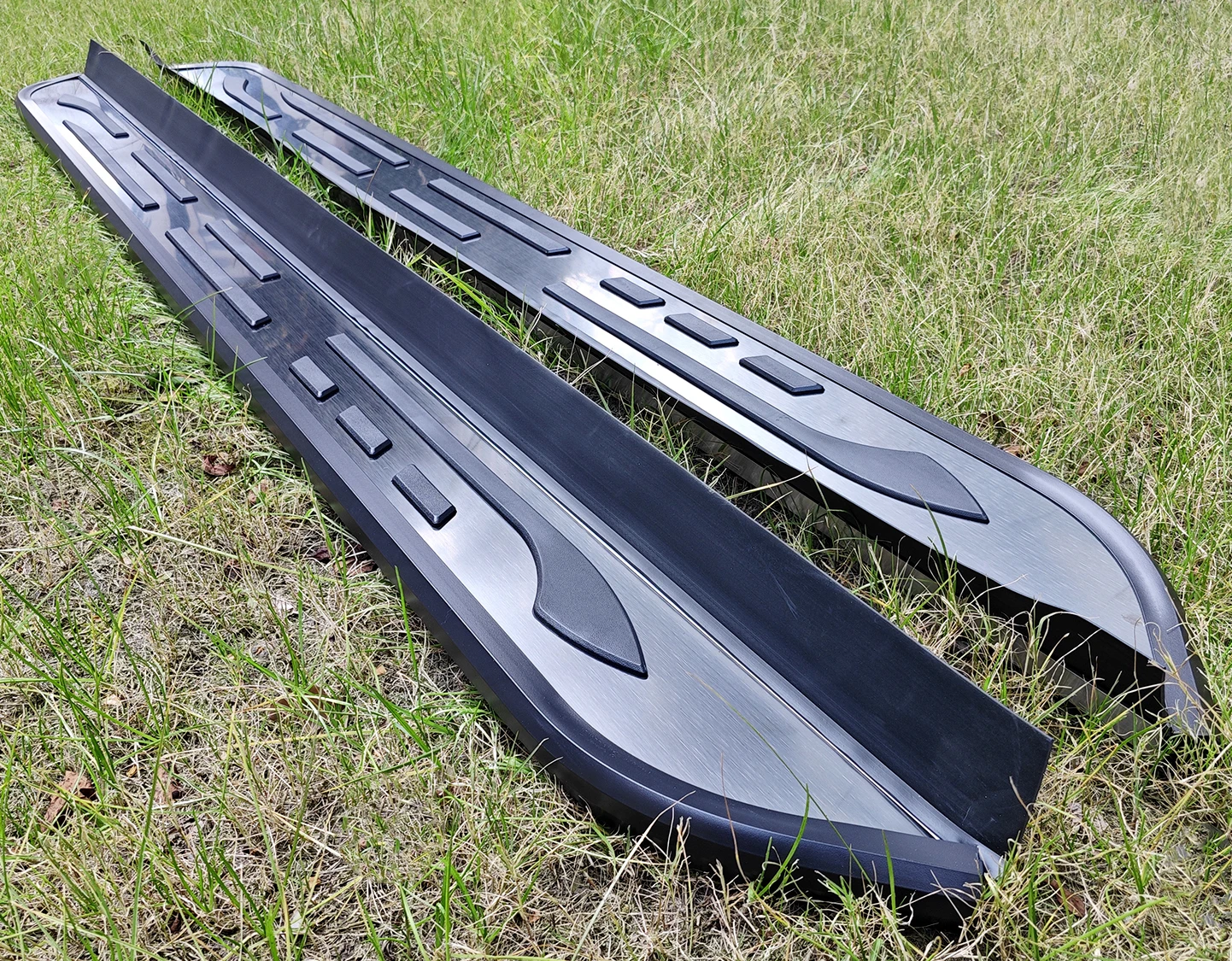 2 قطعة مناسبة ل Volkswagen VW ID.4 2020-2025 لوحات الجري خطوات جانبية Nerf Bar أسود XM دواسة ألومنيوم (مع الأقواس) #2