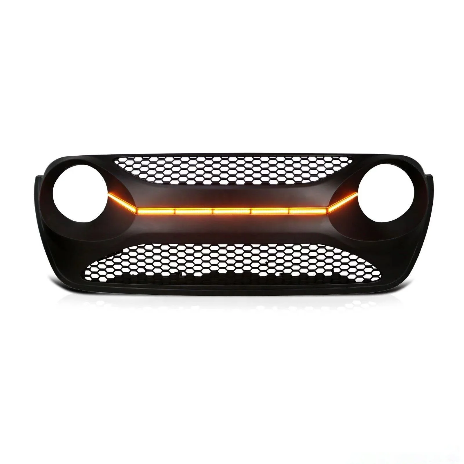 Matte Black Front Grille Grill For Jeep Wrangler JL