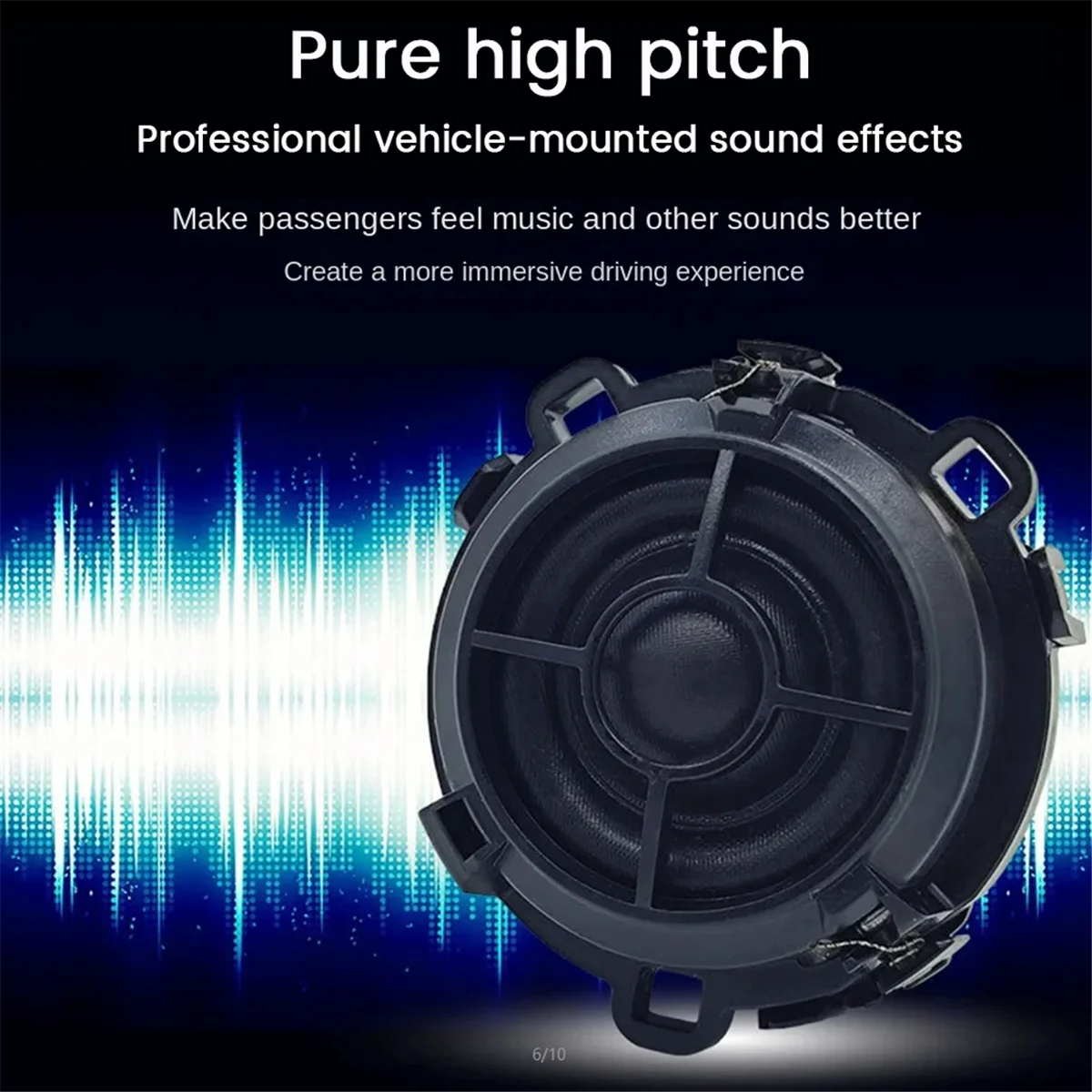 2025 New 2PCS Car Speaker Tweeter+Speaker Cable 100W 4Ohm 2K-22KHz for Volkswagen Sagitar Golf Golf Sportsvan DIY Speaker