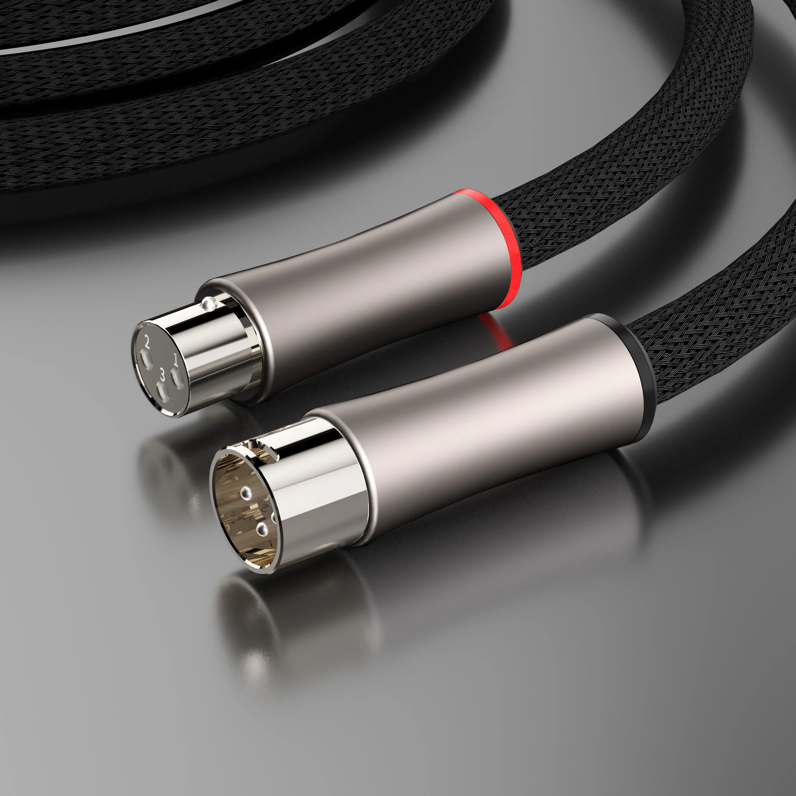 Monosaudio XM711Ag XF711Ag Argento puro XLR Spina Connettore Jack Hifi Audio MIC Cavo Argento puro Balance Connettore Argento massiccio