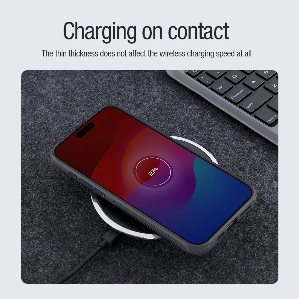 for iPhone 15 Pro/iPhone 16 Pro Max/16 Plus/15+ Nillkin Super Frosted Shield Pro Magnetic Case Hard case phone Case shell TPU+PC