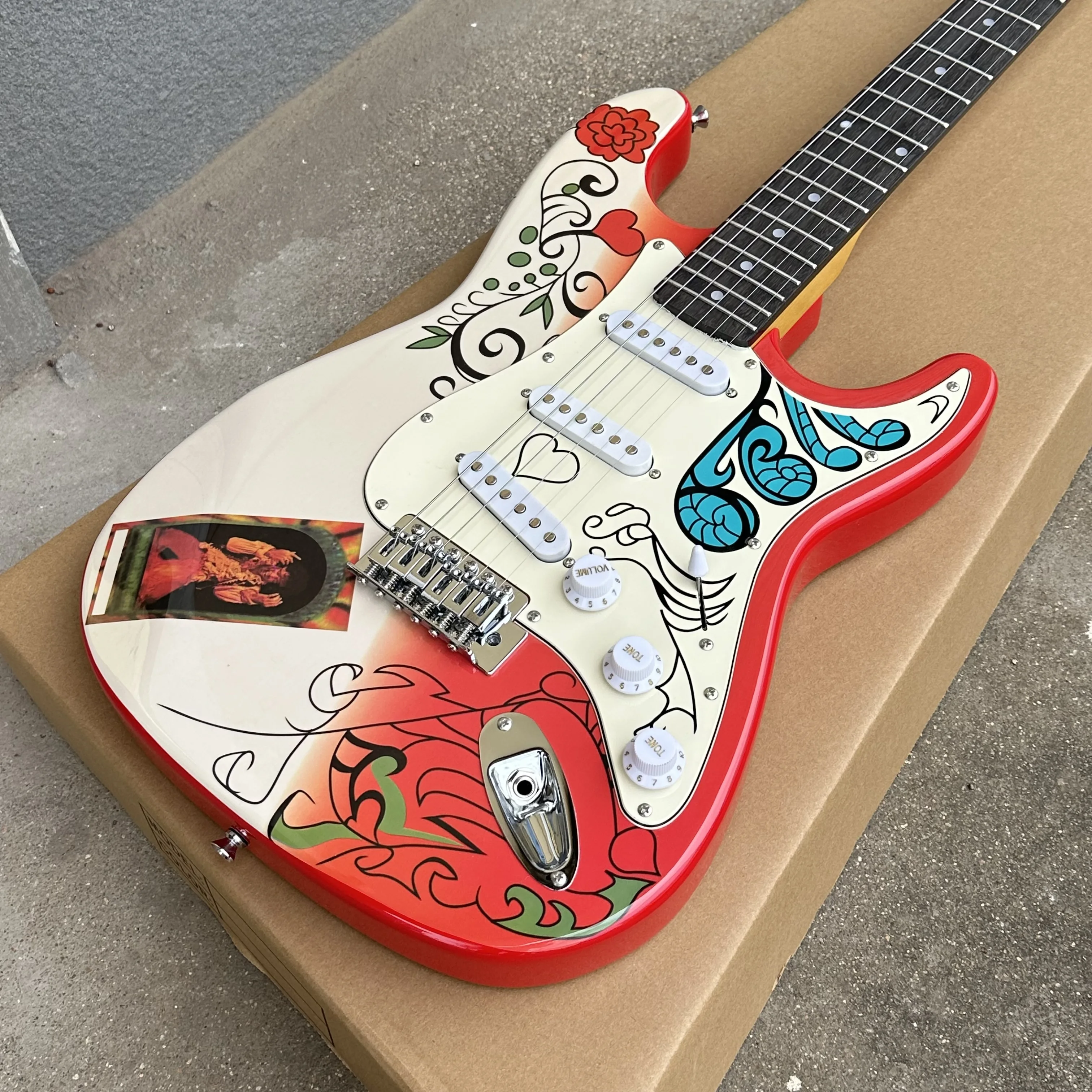 Image 3: Guitare électrique ST Hendrix Monterey Pop Festival Expédition rapide