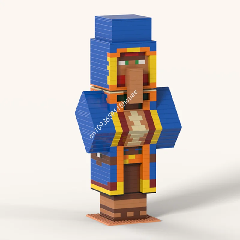 

920pcs MOC Wandering trader my world Model Building blocks Kids craft toys Architecture Brick Assemble DIY Christmas gifts