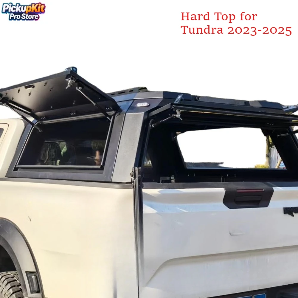 

Premium Heavy Duty Aluminium Pickup Canopy Camper Waterproof Off Road Hardtop Truck Topper Bed Cap for Tundra 2023-2025