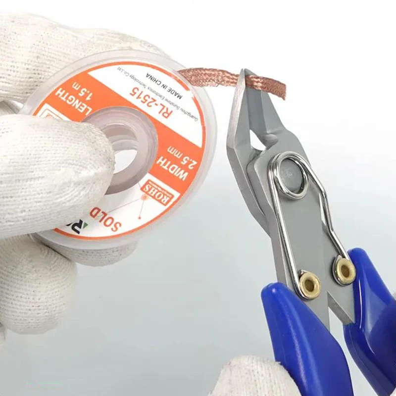 SUNSHINE 5 Inch Precision Pliers With Pointed Circular Mouth Diagonal Steel Wire Pliers for Cable Wire Cutter  Phone Repair Tool