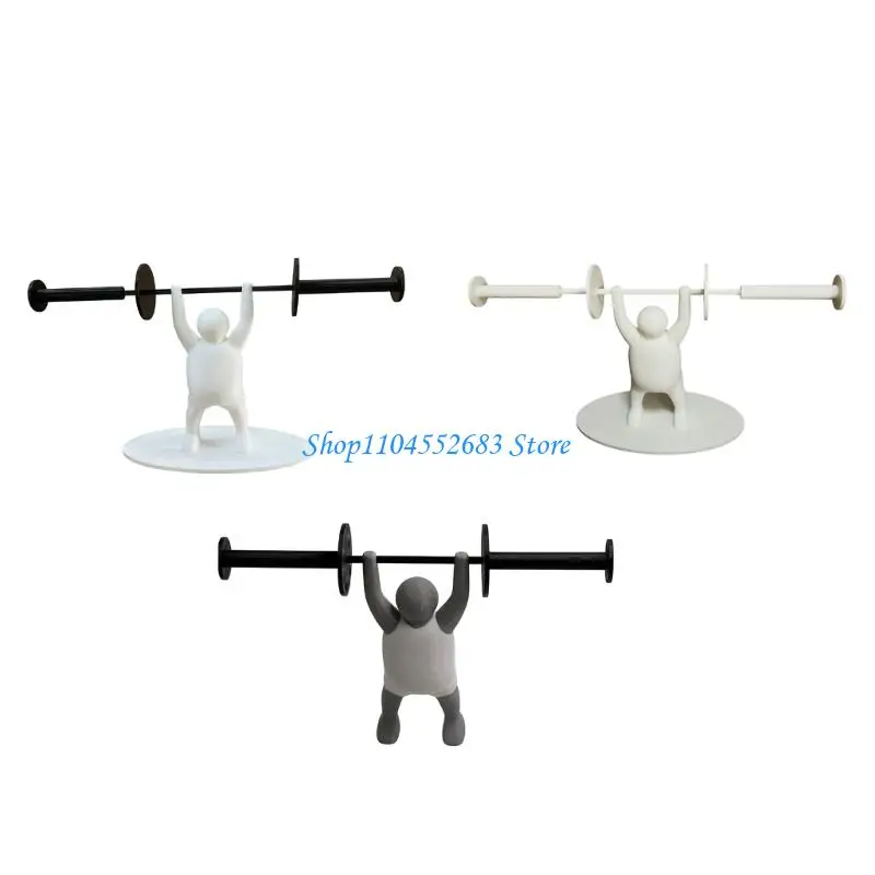 

Y6GD Durability Plastic Tissue Stand With Weightlifters Art For Home Decoration
