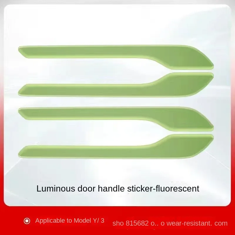 Car Door Handle Stickers Anti-Scratch Luminous for Tesla Model 3/Y Scratch-Resistant Car Stickers Universal car accessories