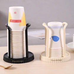 Paper Cup Storage Holder Rack Shelf Water Tea Cups Dispenser Mug Display Stand Organizer Supplies Home Organization Storage Tool