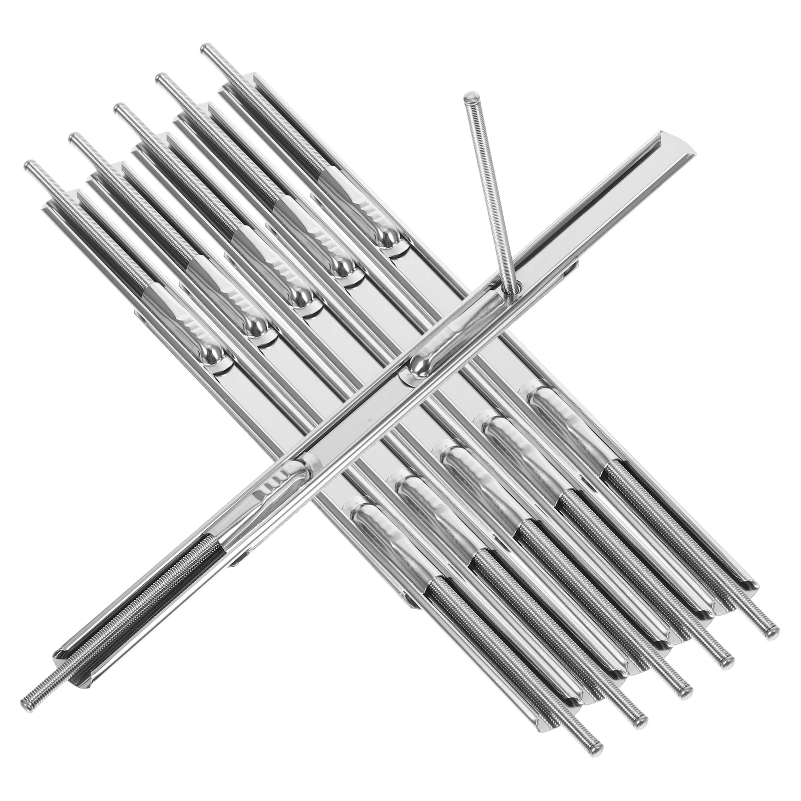 6Pcs Metal Binding Clips Smooth Surface Loose Leaf Binder Rings for Home Office School Stationery Organizer