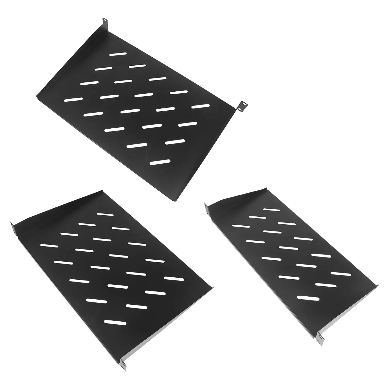 Server Rack Shelf ,Mounting ,Weight Capacity 44 lbs/20 kg ,Heavy Duty Steel, Ventilated ,Cantilever Tray for 19