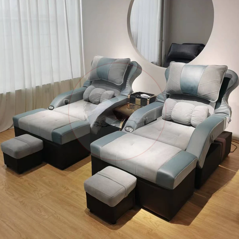 Sofa do kąpieli stóp, elektryczne łóżko do pedicure, integracja masażu SPA