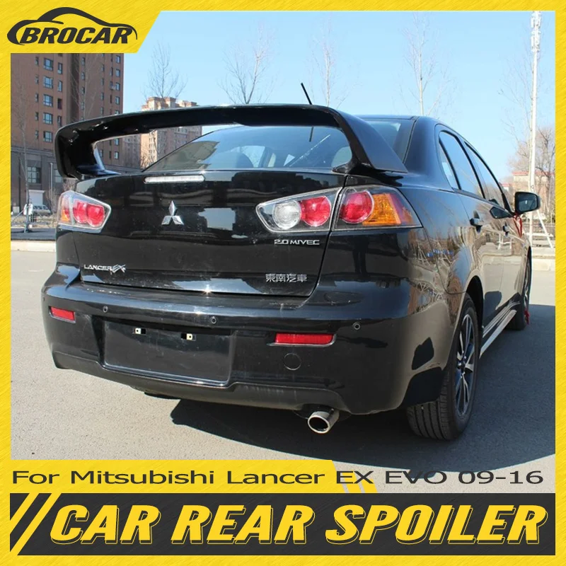 For Mitsubishi Lancer EX EVO 2009 - 2015 ABS plastic unpainted car rear wing DIY color rear spoiler trunk boot wing spoiler