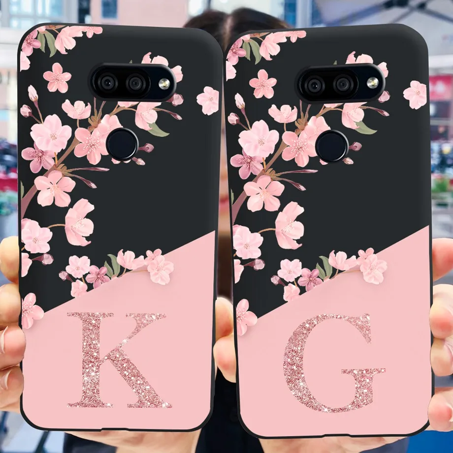 26 Letters Pattern Case For LG K40s K41s Soft TPU Back Cover Case Matte Liquid Silicone Capa LGK41S LM-K410 Funda Housing