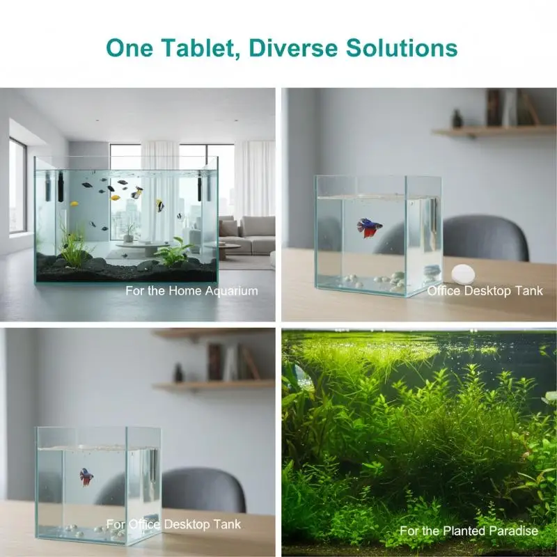 Aquarium Algae Cleaner Tablets Weekly Use Easy Algae Control Removes Green Blue Black Hair Algae All Aquarium Types
