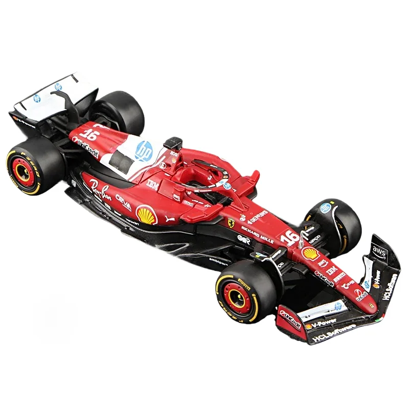 2025 Bburago 1:43 Ferrari SF-25 F1 16 #   Charles Leclerc 44 #   Lewis formule1 voiture alliage Miniature moulé sous pression modèle Collection jouets cadeau