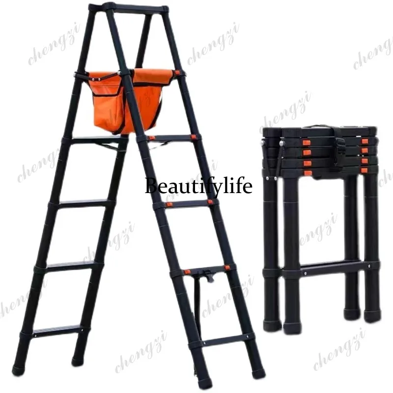 

A81 Walkable Aluminum Alloy Herringbone Ladder Double Sided Design for Engineering and Decoration Applications