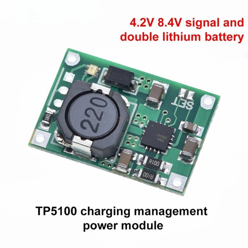 5pcs TP5100 charging management power supply module board TP5000 1A 2A compatible with 4.2V 8.4V