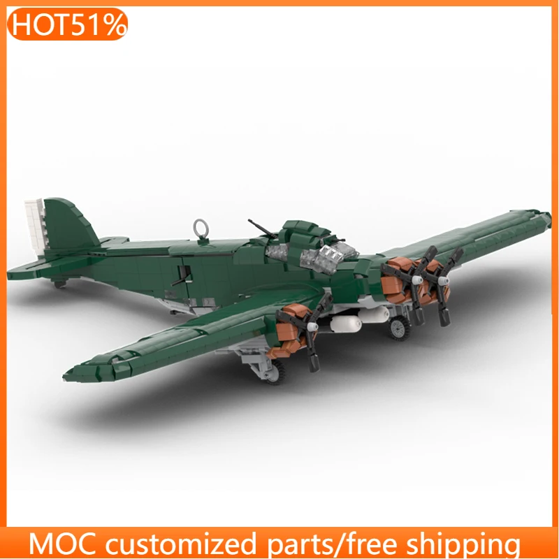 1830 PCS Customize medium bomber MOC Customize Modular Building Block Brick Model Technology Creative DIY Boys Assembly Toy Gift