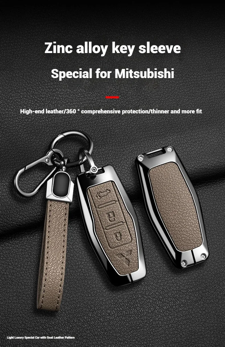 Passend für Mitsubishi Outlander 2023 2024 2025 Auto-Zinklegierungs-Schlüsselgehäuse Hochwertiges Fernbedienungs-Autoschlüssel-Set Zubehör – Detail 3
