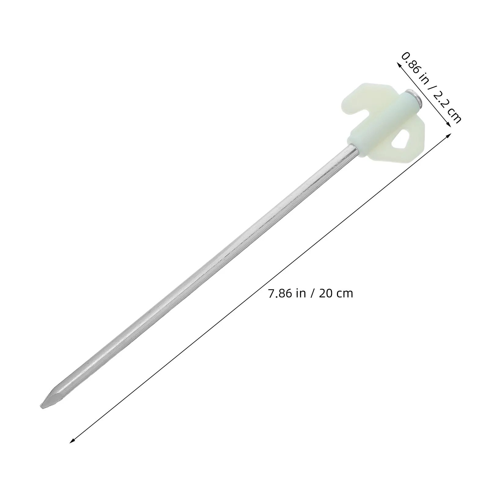20Pcs Heavy Duty Metal Tent Pegs Ground Stakes for Canopy Camping Windproof Outdoor Tent Anchors Thick Tapered Spike 7.87 Inch