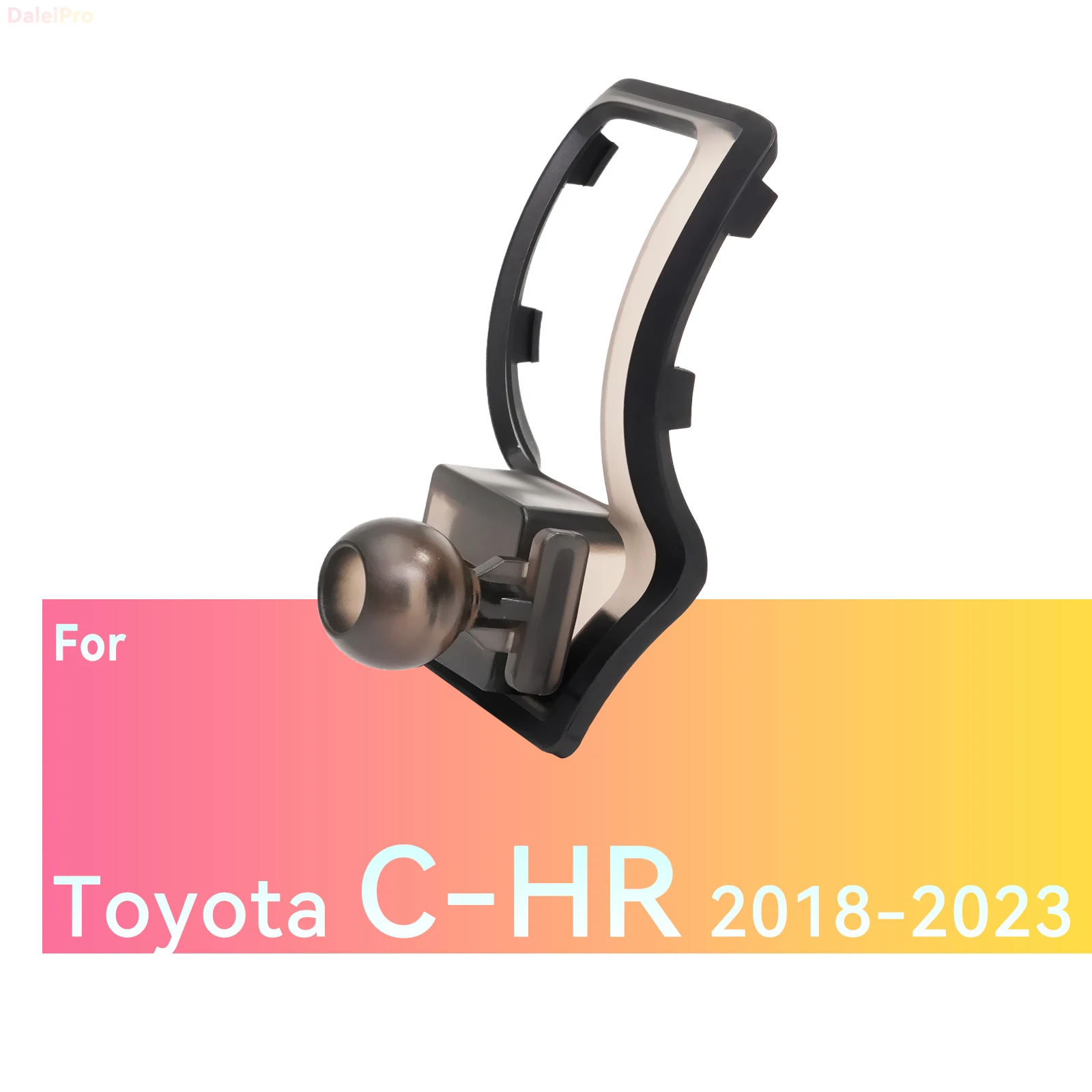 Maßgefertigte Magnetische Handyhalterung mit Luftstromkühlung für Toyota CHR 2018-2021 2022 2023 C-HR, 360° Drehbar ° Schwenkbare Halterungsbasis – Detail 2