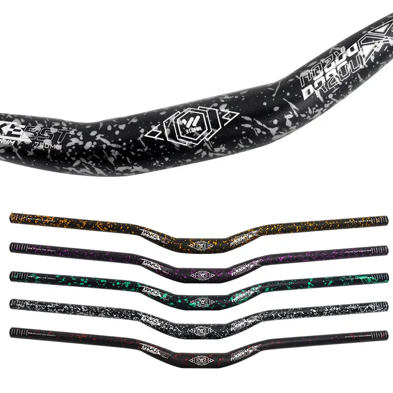 

WAKE Ultralight 31.8*780mm Mountain Bike Handlebar With 31.8mm 35mm Bike Stem Set Bicycle Handlebar Short Riser Suitable for MTB