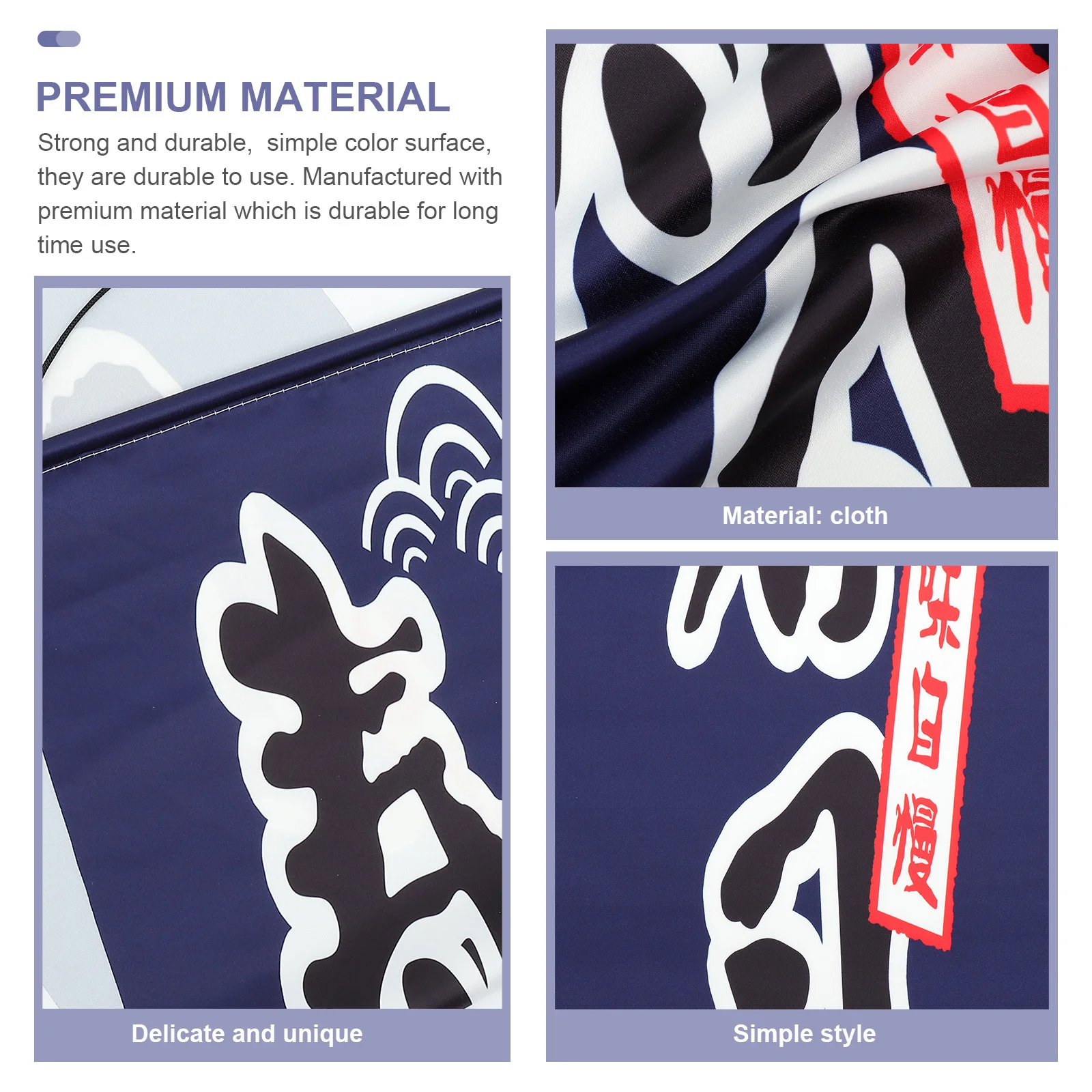 

Japanese Sushi Hanging Banner Durable Vertical Flag for Restaurant Door Decoration Japanese Style Banner Flag Dining Room Decor