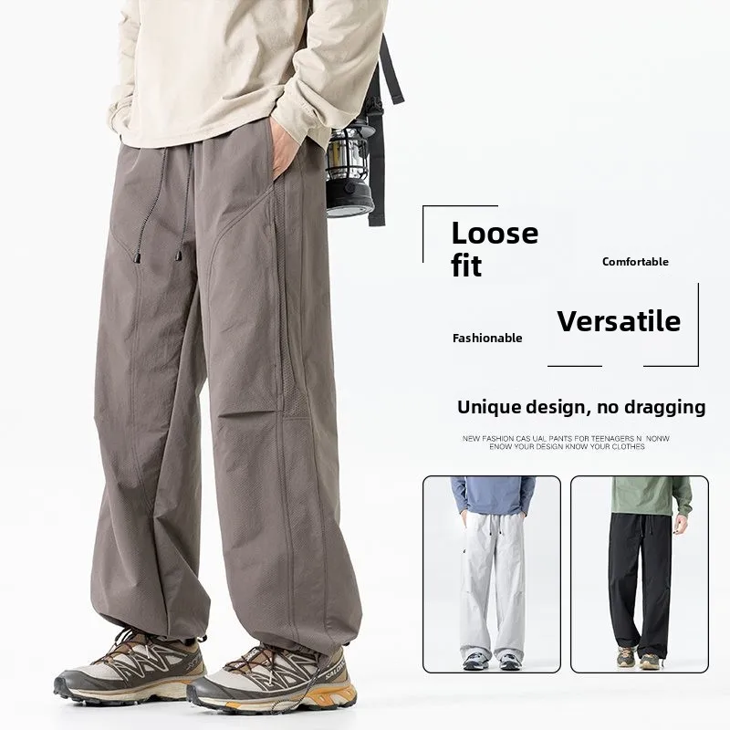 

L9XL New Men's Casual Pants Large Size Loose Outdoor Multi-ket Workwear Lightweight Qui-Drng Tee-Resistant Breathable