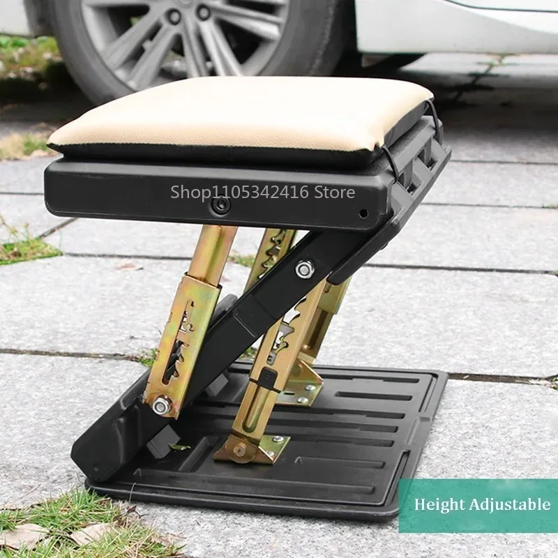 4-Level Height Adjustable Footrest 120Lbs Max-Load Removable Soft Pad for Car Office Home Use