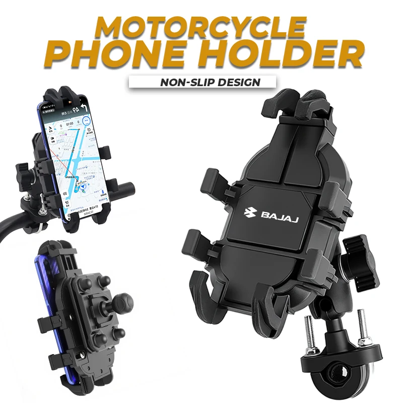 Soporte Universal para manillar de motocicleta, soporte de conducción a prueba de golpes para BAJAJ 180 PULSAR135 Pulsar Bajaj NS200 NS160 NS125