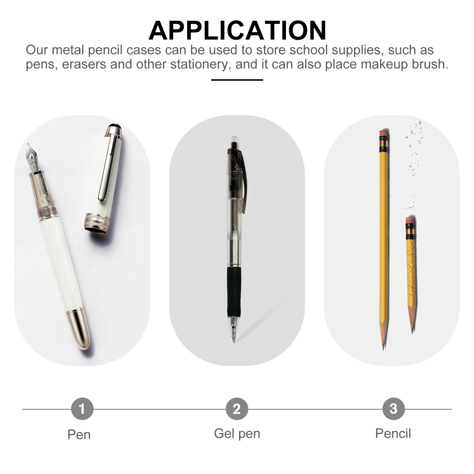 

2pcs Metal Silver Tin Small Metal Box Stationery Container With Window For School Office Kids Pencil Box Organizer Bulk