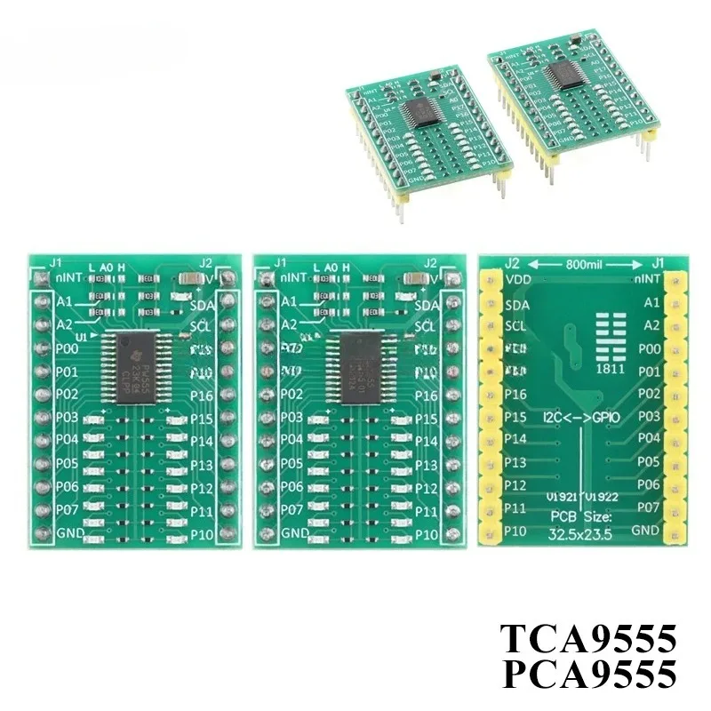 5pcs/1pc TCA9555 PCA9555 Module 16-bit I/O Expander IIC/I2C GPIO Expansion Board 16 Channel Digital Input/Output