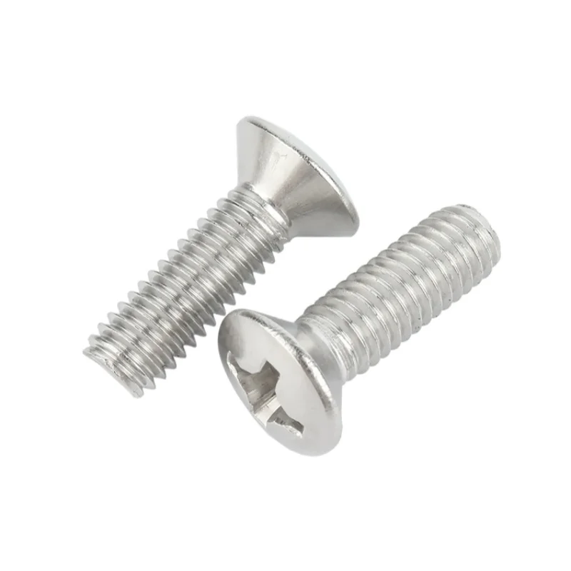 304 الفولاذ المقاوم للصدأ M2 M2.5 M3 M4 M5 M6 الصليب فيليبس راحة أثار غاطسة رئيس نصف البيضاوي مسامير البراغي #6