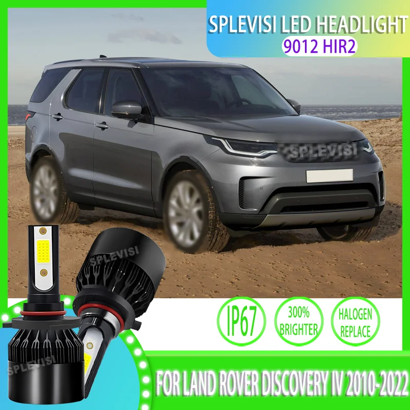 Simple Upgrade High Power COB LED Headlight Bulbs 9012 For Land Rover Discovery IV 2010 2011 2012 2013 2014 2015 2016-2022